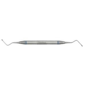 Nordent Surgical Curette, Lucas #85 (Medium), Double-Ended, 2.7mm Spoons, 20mm Reach, DuraLite® ColorRings Handle, Stainless Steel thumbnail 2