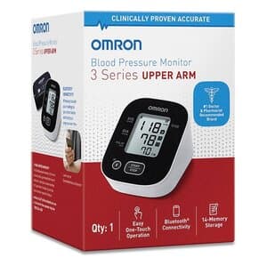 OMRON 3 Series Upper Arm Blood Pressure Monitor, Digital, Bluetooth, Each - OMRON 3 Series BP Monitor Upper Arm Digital Bluetooth Each - Image 1