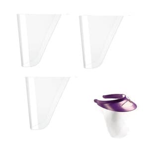 Op-D-Op Replacement Mini Shields for Visor Ventilation Window, Clear, 6/Pack, 308MS6 thumbnail 6