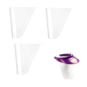 Op-D-Op Replacement Face Shield, Long Clear, Disposable, Surgical Size 7", Pack of 3, 308SS3 thumbnail 5