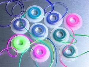 Chain Elastic Aqua/Light Blue, Short Filament, 15 ft Spool, Latex Free, OTE-CH178-AS thumbnail 2