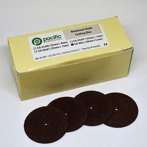 Pacific Abrasives Aluminum Oxide Cut-Off Discs, 40mm x 1mm, 100/Box - Cutting Discs - Image 1