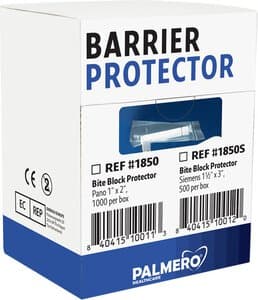 Palmero Bite Block Protector for Panoramic X-Ray Machine, 1" x 2", Clear, Latex-Free, 1000/Pk, #1850 thumbnail 13