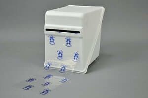 Palmero Barrier Film Dispenser for 4" x 6" Film, White Polystyrene, 1/Pkg thumbnail 9