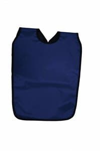Cling Shield® Blue Lead-Lined Adult Deluxe 3/4 Pano Dual Apron, No Collar, .3mm, 22.5" x 30" thumbnail 2