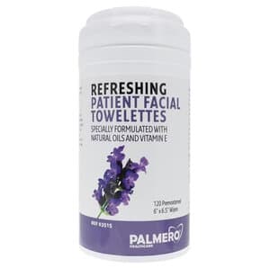 Palmero Health Care Refreshing Patient Facial Towelettes, Lavender Scent, 6 x 6-3/4 Inches, 120/Can thumbnail 5