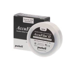 AccuFilm II Double-Sided Articulating Film, Black/Black, Precut Strips, 280/Pkg, S018 thumbnail 11