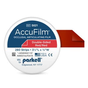 AccuFilm II Double-Sided Articulating Film, Red/Red, Precut Strips, 280/Pkg, S021 thumbnail 11