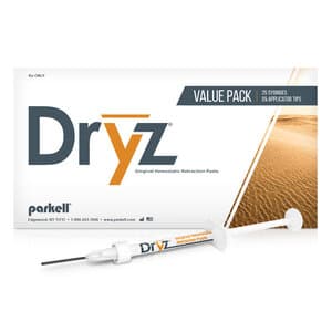 Parkell Dryz Hemostatic Retraction Paste Value Pack, 25 x 0.5 ml Syringes + 55 Applicator Tips, S182 thumbnail 6