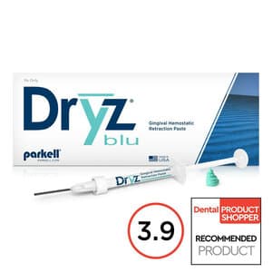 Parkell Dryz Blu Hemostatic Retraction Paste Syringe, 0.5 mL (0.85 g), 7 Syringes with 15 Applicator Tips, S190 thumbnail 7