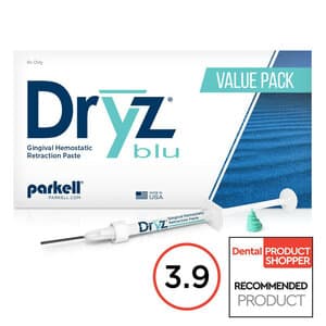 Dryz Blu Gingival Hemostatic Retraction Paste Syringe Value Pack, 25 x 0.5 mL (0.85 g) Syringes + 55 Applicator Tips, S191 thumbnail 7