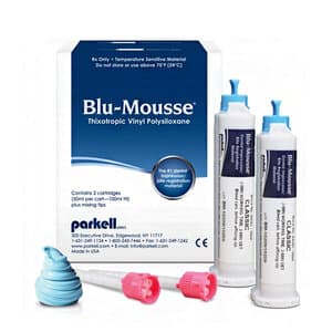 Blu-Mousse VPS Bite Registration Material, Classic Set, 50 ml Split Cartridge, Scent-Free, 2/Pkg, S438S thumbnail 11