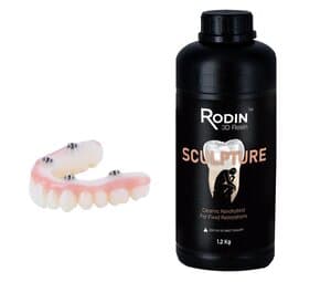 Rodin Sculpture Ceramic Nanohybrid 3D Printing Resin, Shade A2, 1.2 kg Bottle, 3DR-CNR-A2-1200 thumbnail 6