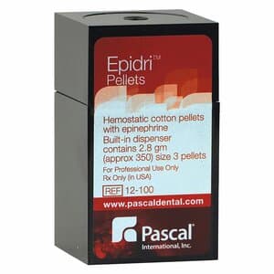 EpiDri Hemostatic Cotton Pellets with Epinephrine, Size #3 (4mm), Yellow, 1.9 mg Racemic Epinephrine HCl per Pellet, 350/Box, 12-100 thumbnail 11