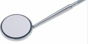 PDT Cruise Line Mouth Mirror, #5 (15/16") Rhodium-Coated Front Surface, Cone Socket, Stainless Steel, 1/Pk, T050 thumbnail 15