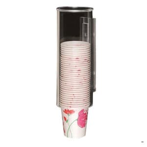 Plasdent Acrylic Cup Dispenser for 5 oz Cups, Wall-Mount or Countertop, Clear, OR230 thumbnail 2