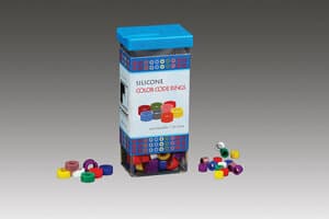 Plasdent Silicone Instrument Color Code Rings, Standard, White, 1/8" (3.2mm), 60/Box, 202CD-1 thumbnail 7