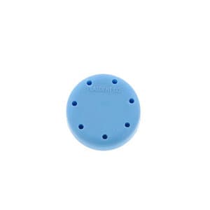 Plasdent Small Round Magnetic Bur Block, Neon Blue, 7-Hole, 1-5/8" Diameter, #400BS-2N thumbnail 2