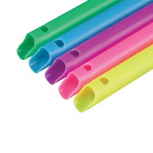 Plasdent Hi-Vac Combo High-Volume Evacuator Tips, Vented & Non-Vented, Assorted Colors (Blue, Green, Pink, Purple, Yellow), 100/Pk, 8008C thumbnail 9