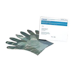 Plasdent Latindo Disposable Plastic Overgloves, Clear, Large, 100/Box, 900LX-L thumbnail 5
