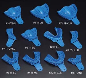 Plasdent Excellent Disposable Impression Trays, #X1 X-Large Upper, Royal Blue, 12/Bag, IT-XLU thumbnail 5