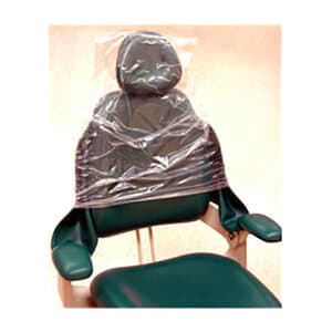 Plasdent Half Chair Cover, 24" x 32", Clear Plastic, 300/Box, PS-102 thumbnail 11