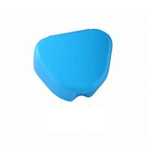 Plasdent Standard Retainer Box, Neon Blue, Plastic with Hinged Lid, 3"W x 2-1/2"L x 1"H, Pack of 12, 200RT2N thumbnail 3