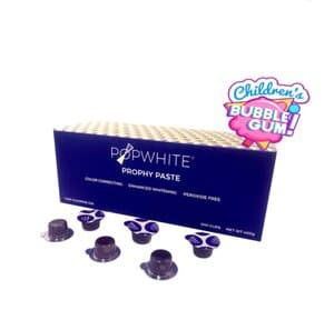 PopWhite Power of Purple Prophy Paste, Children's Bubblegum Flavor, Fine Grit, 200 Cups/Box thumbnail 2