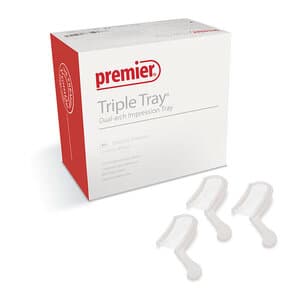Premier Triple Tray Sideless Posterior Dual-Arch Impression Trays, 48/Box, #1006243 thumbnail 17
