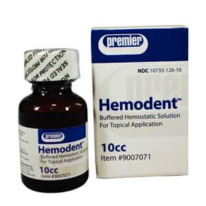 Hemodent Topical Hemostatic Solution, Buffered Aluminum Chloride, 10 cc, 1/Pk, 9007071 thumbnail 11
