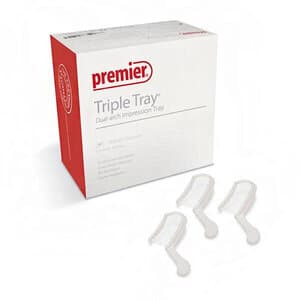 Premier Triple Tray Impression Trays, Wide Body Posterior, Dual-Arch, 48/Box, 1006283 thumbnail 13