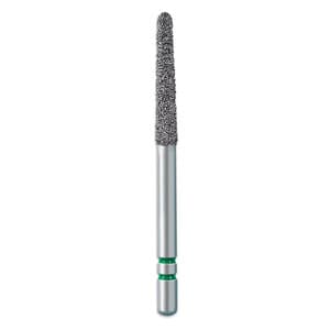 Premier Two Striper Diamond Bur, FG, Flame, #265.8, Coarse, Green, 5/Pk, 2015131 thumbnail 7