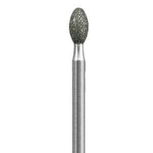 Premier Two Striper Diamond Bur, FG, Football Shape, #285.5, Coarse, Green Ring, 5/Pk, 2015143 thumbnail 11