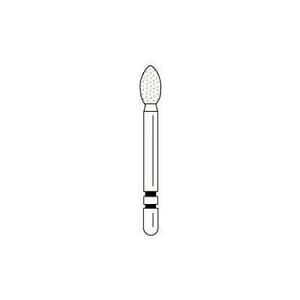 Premier Two Striper Diamond Bur FG #283.4F, Fine, Football Shape, 2.5 mm Diameter, 4.0 mm Length, Red Ring, 5/Pk, 2015172 thumbnail 7