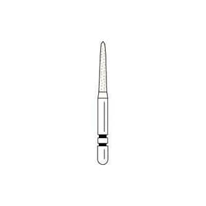 Two Striper Gold-Plated Curettage (GCP) Diamond Bur, FG, Cone Beveled End, 253.SB, Medium, Blue, 5/Pk, 2015611 thumbnail 7