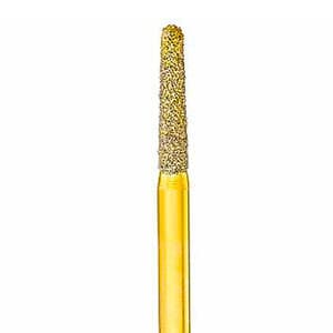 Two Striper Gold-Plated Curettage Diamond Bur, FG, 254.SC, Medium, Blue, 2.2 mm Major/0.4 mm Minor, 10 mm Cutting Length, 5/Pk, 2015619 thumbnail 7