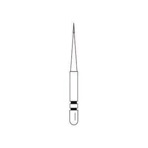 Two Striper MFS Finishing Diamond Bur FG, Flame/Needle #201, MF1 Fine (45µ), Purple Ring, 5/Pkg, 2015853 thumbnail 6