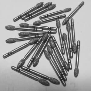 Two Striper MFS Finishing Diamond Burs, FG, Football, #285, MF3 Ultra Fine (10 micron), 2.0 mm, White, 5/Pk, 2015864 thumbnail 7