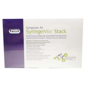 CompCore AF SyringeMix STACK Core Build-Up Material, Dual-Cure, Intro Kit, Blue, 2 x 9 g Syringes, 3001514 thumbnail 19