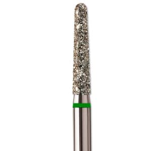 Solo Diamond® Single-Use Diamond Burs FG, Round End Taper, 1121.8, 2.1mm, Coarse, Pkg/25 - SOLO DIAMONDS 1121.8C SINGLE USE PK25 - Image 1