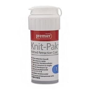 Premier Dental Knit-Pak Knitted Retraction Cord, Plain, Size #1, Blue, 100" (254 cm), 1/Pk, 9007554 thumbnail 11