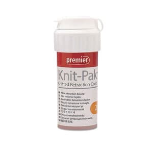 Premier Knit-Pak Knitted Retraction Cord, Size 2, Plain, Non-Impregnated, Orange, 100" (254 cm), 1/Pk, 9007555 thumbnail 10