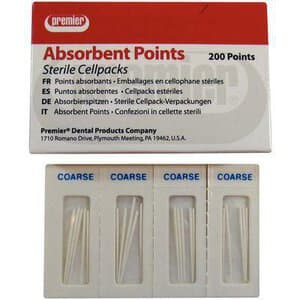 Premier Absorbent Paper Points, Sterile, Coarse (ISO Size C), White, 200/Box, 9055105 thumbnail 15