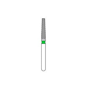 Priva FG #847.016 Coarse Grit Flat End Taper Diamond Burs, 5/Pk, Green Band, P847016C thumbnail 8