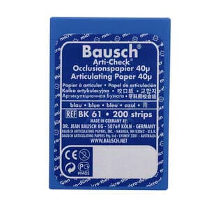 Bausch Arti-Check Micro-Thin Articulating Paper, 40 Microns, Blue, Pre-Cut Strips, 200/Pk, BK61 thumbnail 11