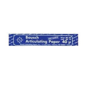 Bausch Arti-Check Articulating Paper Strips, Straight Booklets, 104 x 20 mm, 40 Microns, Blue, 200/Pk, BK-09 thumbnail 11