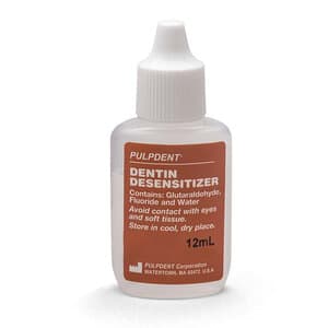 Pulpdent Dentin Desensitizer, 5% Glutaraldehyde with Fluoride, 12 mL Bottle, DES thumbnail 8