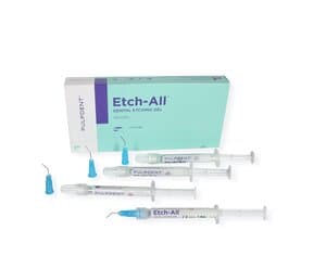 Pulpdent Etch-All Etching Gel Kit, 10% Phosphoric Acid, Non-Silica, 1.2 ml Syringe - Etch-All Etching Gel Kit 1.2 ml - Image 1
