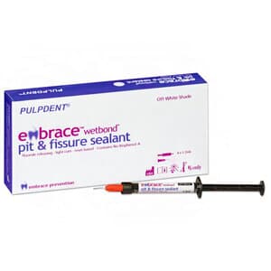 Pulpdent Embrace WetBond Pit & Fissure Sealant, Off-White Shade, 4 x 1.2 mL Syringes + 20 Applicator Tips, EMSW thumbnail 14