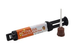 ACTIVA KIDS BioACTIVE Bulk Flow Restorative, Opaque White, 5g Syringe Kit, VKBF1OW thumbnail 7